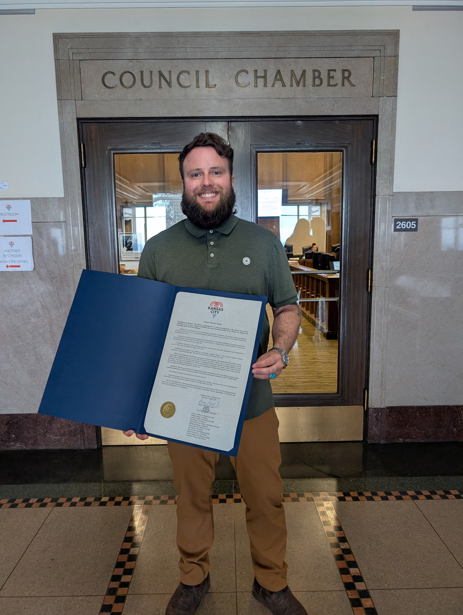 Kansas City Council Recognizes Historic West Bottoms Association for Service to the District and Heritage Days Celebration